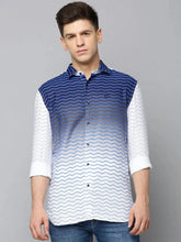 Men White Printed Casual Shirt-QUINN-3612-White